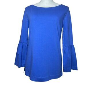 J. CREW FACTORY Royal Blue Bell Sleeve Blouse - Size XS